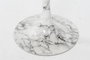DKD Home Decor Mesita Auxiliar Glam Blanco Dorado 51 x 51 x 51 cm Simil Mármol