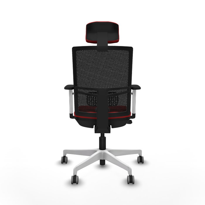 PIQUERAS Y CRESPO Silla de oficina Yunquera con mecanismo Sincro/Traslack, Rojo y Negro PIQUERAS Y CRESPO Silla de oficina Yunquera con mecanismo Sincro/Traslack, Rojo y Negro