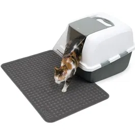 Cat It Tapete para Caja de Arena Grande Gris 90 x 60 cm para Gato