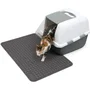 Cat It Tapete para Caja de Arena Grande Gris 90 x 60 cm para Gato