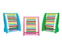 Liderpapel Ábaco de madera con 100 bolas de colores