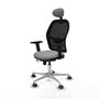 PIQUERAS Y CRESPO Silla de oficina Jorquera Gris/Negro con mecanismo Sincro/Traslack