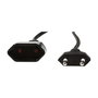 LogiLink Cable de alimentación 2m con conectores CEE 7/16, negro