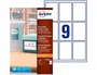 Avery Etiquetas Adhesivas Removibles Blancas 62x89 mm, 9 Etiquetas/Hoja, Compatibles Impresora Láser, Inyección Tinta, Fotocopiadora, Certificado FSC