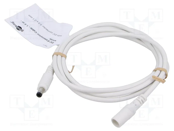 GOOBAY Cable de alimentación CC redondo 1,5m DC 5,5/2,1 GOOBAY Cable de alimentación CC redondo 1,5m DC 5,5/2,1