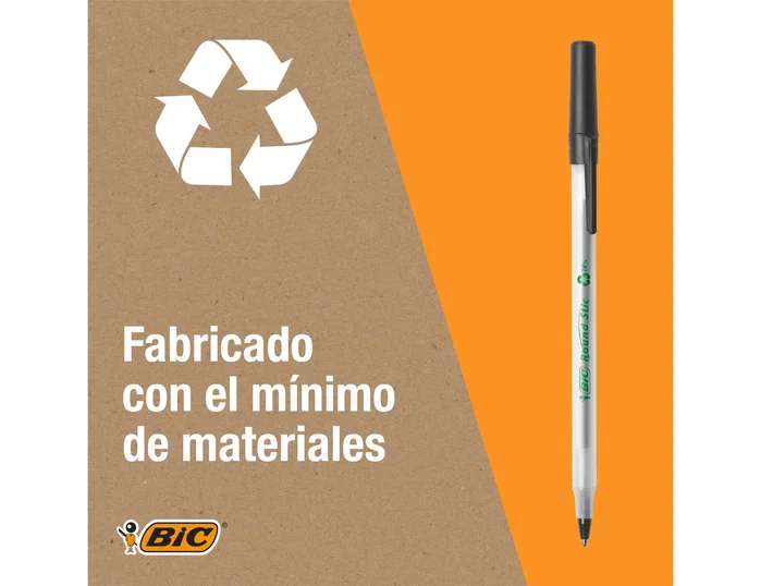 Bic Ecolutions Round Stic Negro