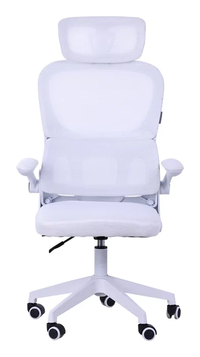 Mars Gaming MGC-ERGOPROWH Silla Ergonómica Gaming y Oficina Blanca, Malla Transpirable, Soporte Lumbar Ajustable, Reposacabezas, Inclinación 3-18°, Altura 120-130 cm