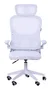 Mars Gaming MGC-ERGOPROWH Silla Ergonómica Gaming y Oficina Blanca, Malla Transpirable, Soporte Lumbar Ajustable, Reposacabezas, Inclinación 3-18°, Altura 120-130 cm