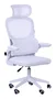 Mars Gaming MGC-ERGOPROWH Silla Ergonómica Gaming y Oficina Blanca, Malla Transpirable, Soporte Lumbar Ajustable, Reposacabezas, Inclinación 3-18°, Altura 120-130 cm