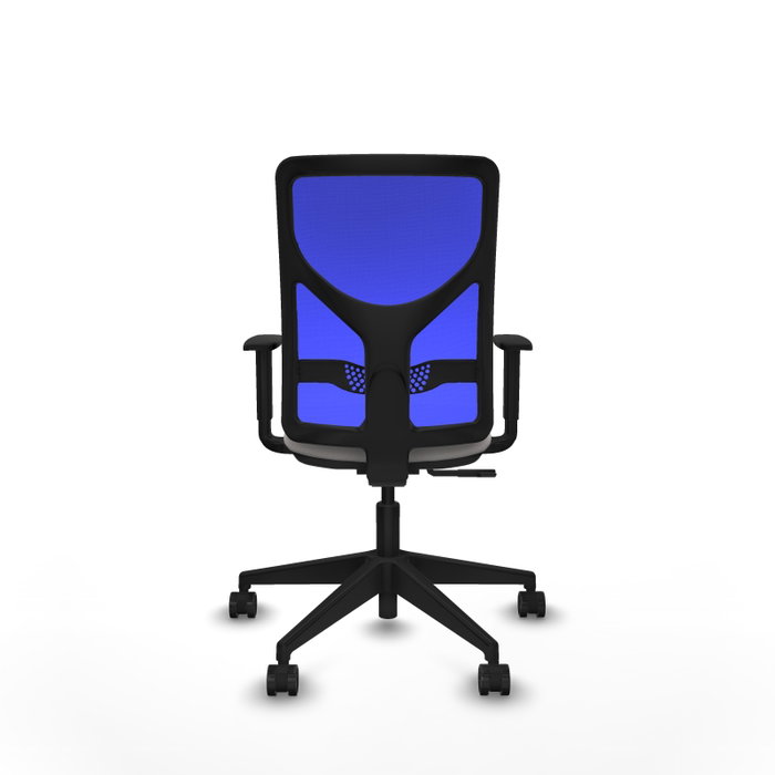 PIQUERAS Y CRESPO Silla de oficina Motilla con mecanismo Sincro, Blanco y Azul PIQUERAS Y CRESPO Silla de oficina Motilla con mecanismo Sincro, Blanco y Azul