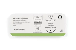 Kruuse Sutura Krupamid 1 Negra 70 cm 39 mm 3-8 Rc 12 Unidades