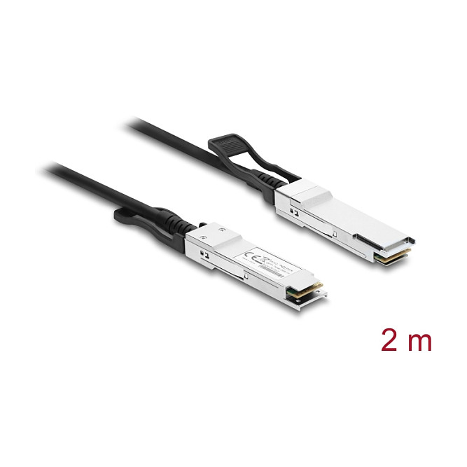 DeLOCK Cable Twinax QSFP+ macho a QSFP+ macho 40 Gbps 2 m DeLOCK Cable Twinax QSFP+ macho a QSFP+ macho 40 Gbps 2 m