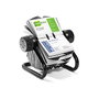Duraclip Tarjetero Rotatorio Visifix con 200 Fundas para 400 Tarjetas y Separadores A-Z, Negro