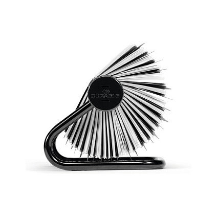 Duraclip Tarjetero Rotatorio Visifix con 200 Fundas para 400 Tarjetas y Separadores A-Z, Negro