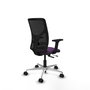 PIQUERAS Y CRESPO Silla de oficina Motilla con mecanismo Sincro/Traslack, Morado y Negro