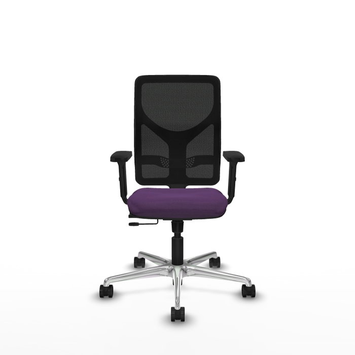 PIQUERAS Y CRESPO Silla de oficina Motilla con mecanismo Sincro/Traslack, Morado y Negro