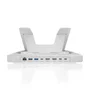 Aisens Soporte de Sobremesa Ajustable con Docking USB-C 7 en 1, Gris, ASUC-7P046-GR