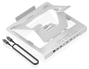 Aisens Soporte de Sobremesa Ajustable con Docking USB-C 7 en 1, Gris, ASUC-7P046-GR