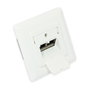 GoodConnections Toma de red Cat. 6A, 2xRJ45, blindada, blanca, Alcasa GC-N0020