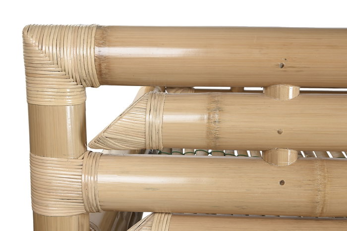 DKD Home Decor Cama Tropical 220 x 74 x 202.5 cm Bambú Ratán Natural