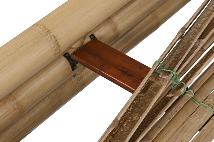 DKD Home Decor Cama Tropical 220 x 74 x 202.5 cm Bambú Ratán Natural