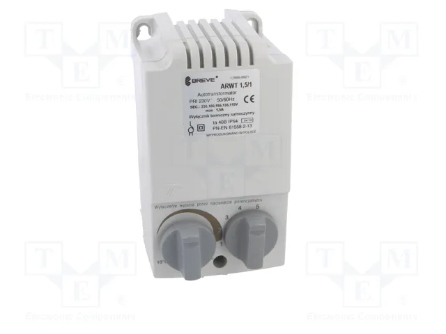 BREVE TUFVASSONS Regulador de Velocidad para Motores de Ventiladores 270W 230VAC BREVE TUFVASSONS Regulador de Velocidad para Motores de Ventiladores 270W 230VAC
