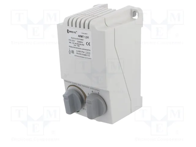 BREVE TUFVASSONS Regulador de Velocidad para Motores de Ventiladores 270W 230VAC BREVE TUFVASSONS Regulador de Velocidad para Motores de Ventiladores 270W 230VAC
