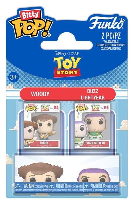 FUNKO Bitty POP! Toy Story Woody y Buzz Lightyear Pack de 2 Figuras FUNKO Bitty POP! Toy Story Woody y Buzz Lightyear Pack de 2 Figuras