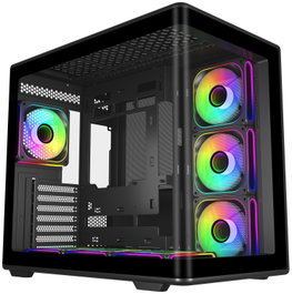 Cooler Master Elite 600 Negro con 7 ventiladores ARGB