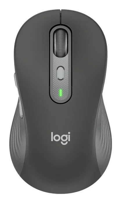 Logitech Signature Plus M750L Ratón Inalámbrico y Bluetooth para Mano Derecha, Óptico 4000 DPI, Clic Silencioso, 6 Botones, Grafito, Compatible con Windows, macOS, Android