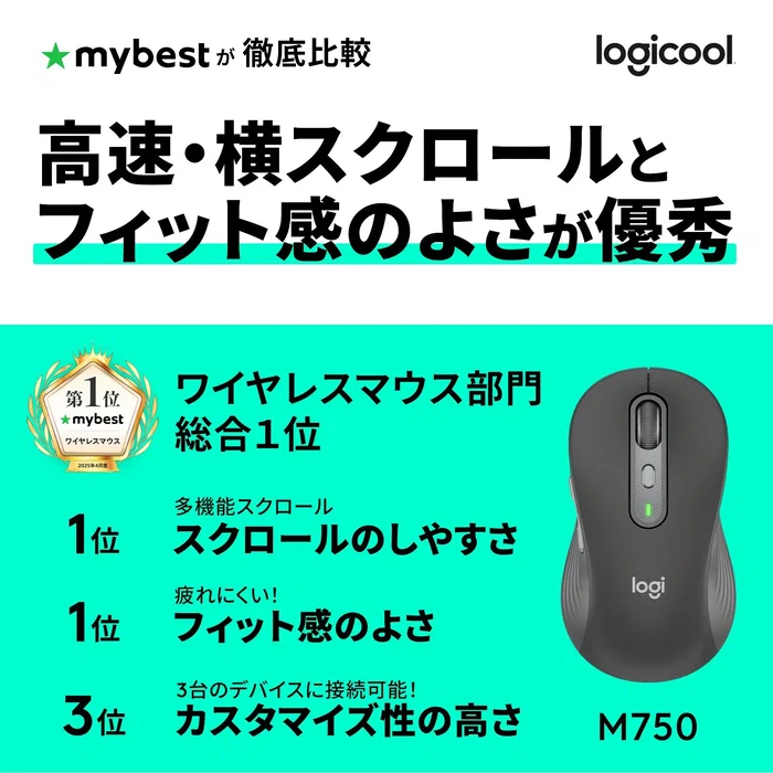 Logitech Signature Plus M750L Grafito