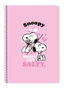 Safta Cuaderno Espiral Snoopy 80 Hojas Cuadriculado 4 mm Folio Tapas Extraduras