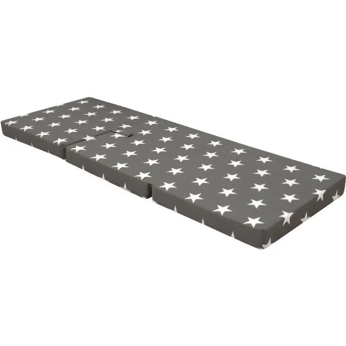 SAMBA Sillón bajo plegable multiposición estampado estrellas CHAUFETGR 190 x 70 x 9 cm