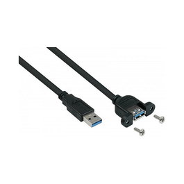 Kabelmeister Extensión USB 3.0 Tipo A a Tipo A, 2m, Negro