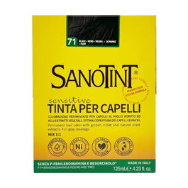 Sanotint Sensitive Nº71 Negro Tinte Capital Suave con Biotina