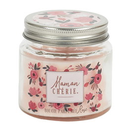 Home Deco Factory Vela Perfumada Con Tarro Colección Pour Elle - Aromas Magnolia o Raspberry Rose - 70g - Duración 13h