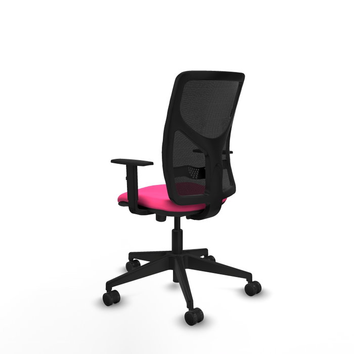 PIQUERAS Y CRESPO Silla de oficina Motilla Rosa y Negro PIQUERAS Y CRESPO Silla de oficina Motilla Rosa y Negro