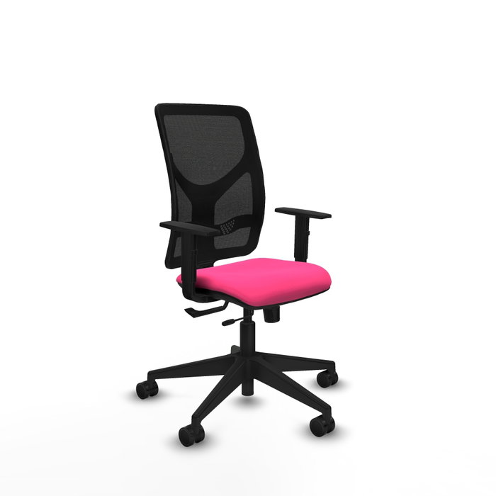 PIQUERAS Y CRESPO Silla de oficina Motilla Rosa y Negro PIQUERAS Y CRESPO Silla de oficina Motilla Rosa y Negro