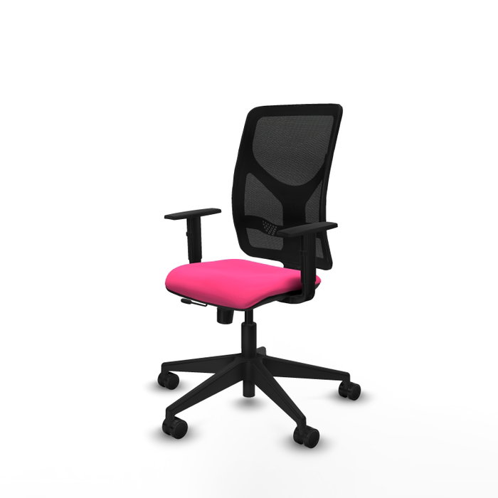 PIQUERAS Y CRESPO Silla de oficina Motilla Rosa y Negro PIQUERAS Y CRESPO Silla de oficina Motilla Rosa y Negro