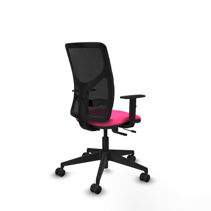 PIQUERAS Y CRESPO Silla de oficina Motilla Rosa y Negro PIQUERAS Y CRESPO Silla de oficina Motilla Rosa y Negro