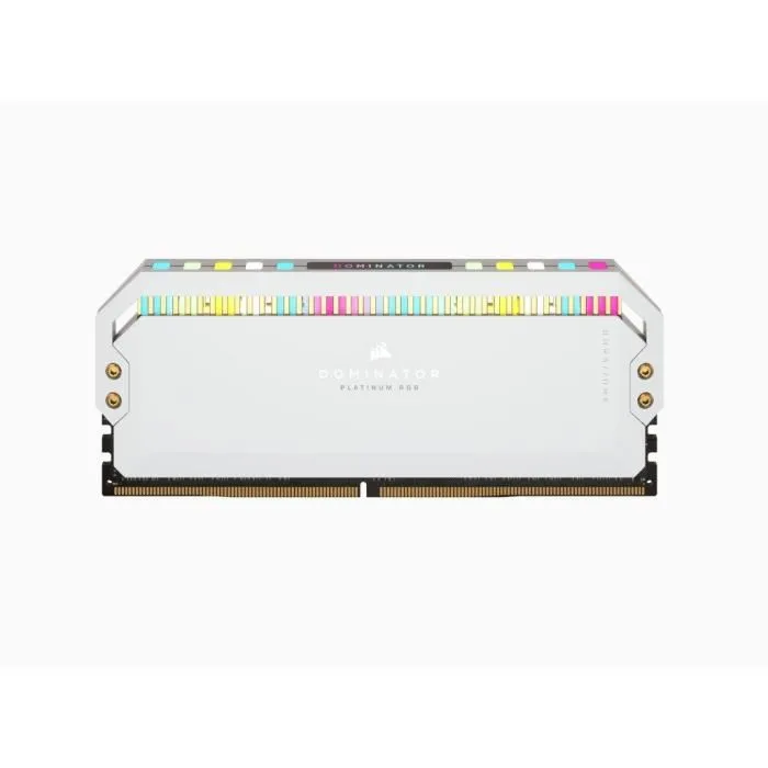 Memoria de RAM - Corsair - Dominator Platinum RGB DDR5 - 32GB 2x16GB DIMM - 6200 MHz - 1.3V - Blanco (CMT32GX5M2X6200C36W)