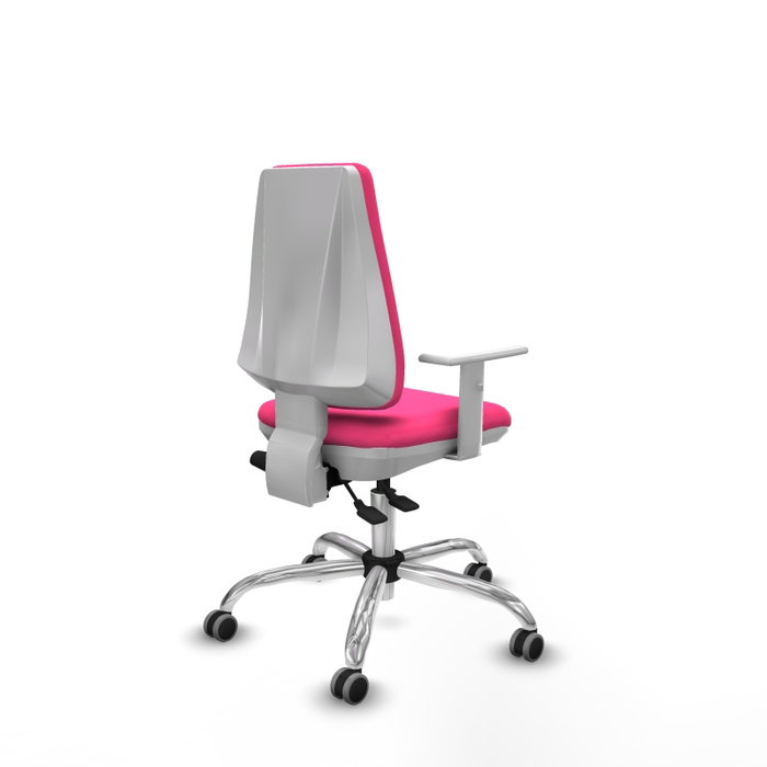 PIQUERAS Y CRESPO Silla de oficina Elche Rosa con mecanismo Asincro