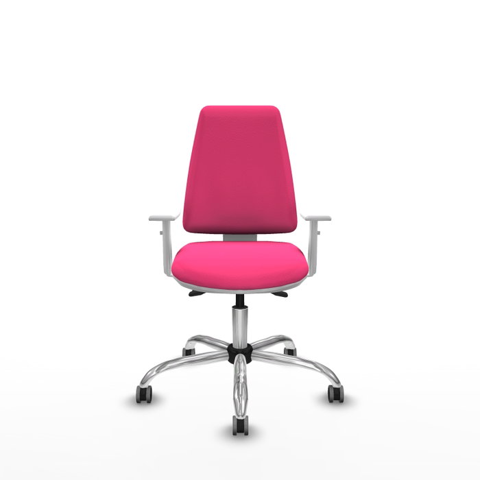 PIQUERAS Y CRESPO Silla de oficina Elche Rosa con mecanismo Asincro