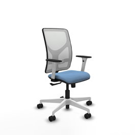 PIQUERAS Y CRESPO Silla de oficina Motilla Azul cielo y Blanco