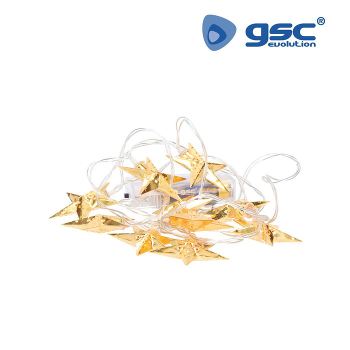 GSC Evolution Estrellas LED doradas 1,35M 2700 - 3000K GSC Evolution Estrellas LED doradas 1,35M 2700 - 3000K