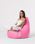 Atelier Del Sofa Saco de Judías para Jardín Rosa Puf Exterior 80 cm Ancho 80 cm Respaldo