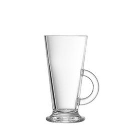 ADI Taza Mug 29 cl (290 ml) - Vidrio, Altura 15 cm, Diámetro 9.9 cm, Referencia LATINO (Set de 6)