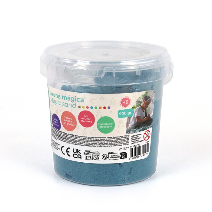 DEQUBE Arena Mágica Bote 900gr Azul D00317 Juego Creativo Infantil + DEQUBE Arena Mágica Bote 900gr Azul D00317 Juego Creativo Infantil +