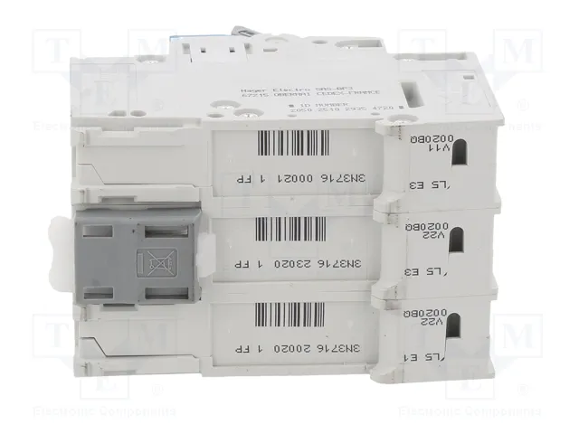 Hager MBS320 Interruptor Magnetotérmico 3 Polos B-20A 6kA QuickConnect Hager MBS320 Interruptor Magnetotérmico 3 Polos B-20A 6kA QuickConnect