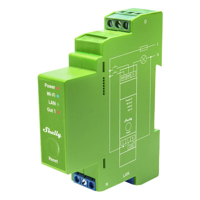 Shelly Pro Dimmer 1PM Regulador de Intensidad Wi-Fi/Bluetooth Shelly Pro Dimmer 1PM Regulador de Intensidad Wi-Fi/Bluetooth